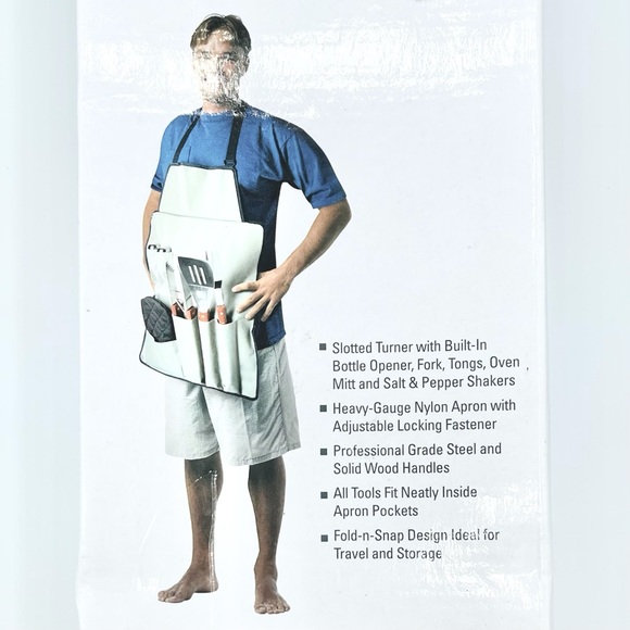 7-Piece BBQ Apron and Utensil Set - Picture 8 of 9